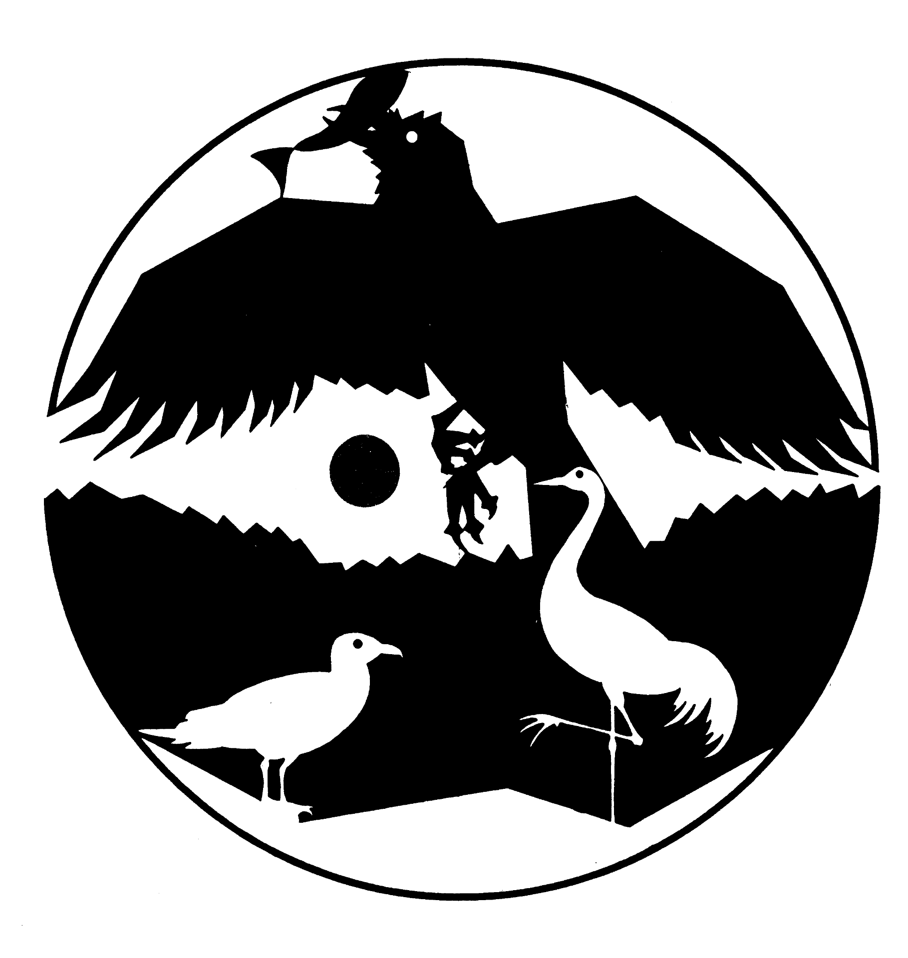 Raven Tricks Seagull and Crane